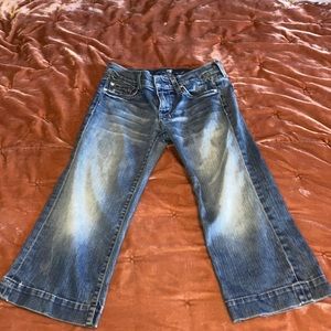 7 for all mankind denim capris